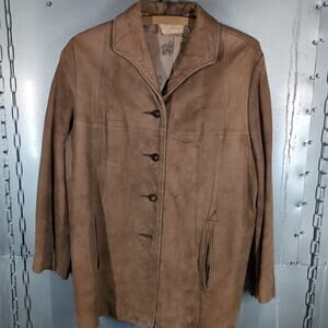 True Vintage 60s Distressed Deerskin Taxidermy Pennsylvania Coat Jacket Small
